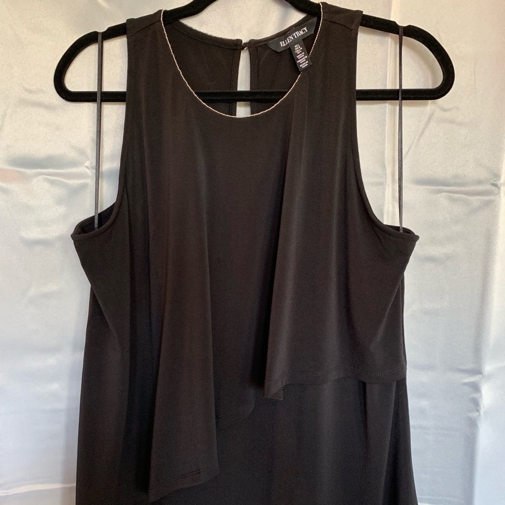 Ellen Tracy Black sleeveless blouse